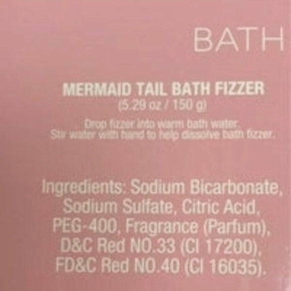MERMAID Bath Gift Set 2 bath Fizzers and Bath Powder - Picture 6 of 12